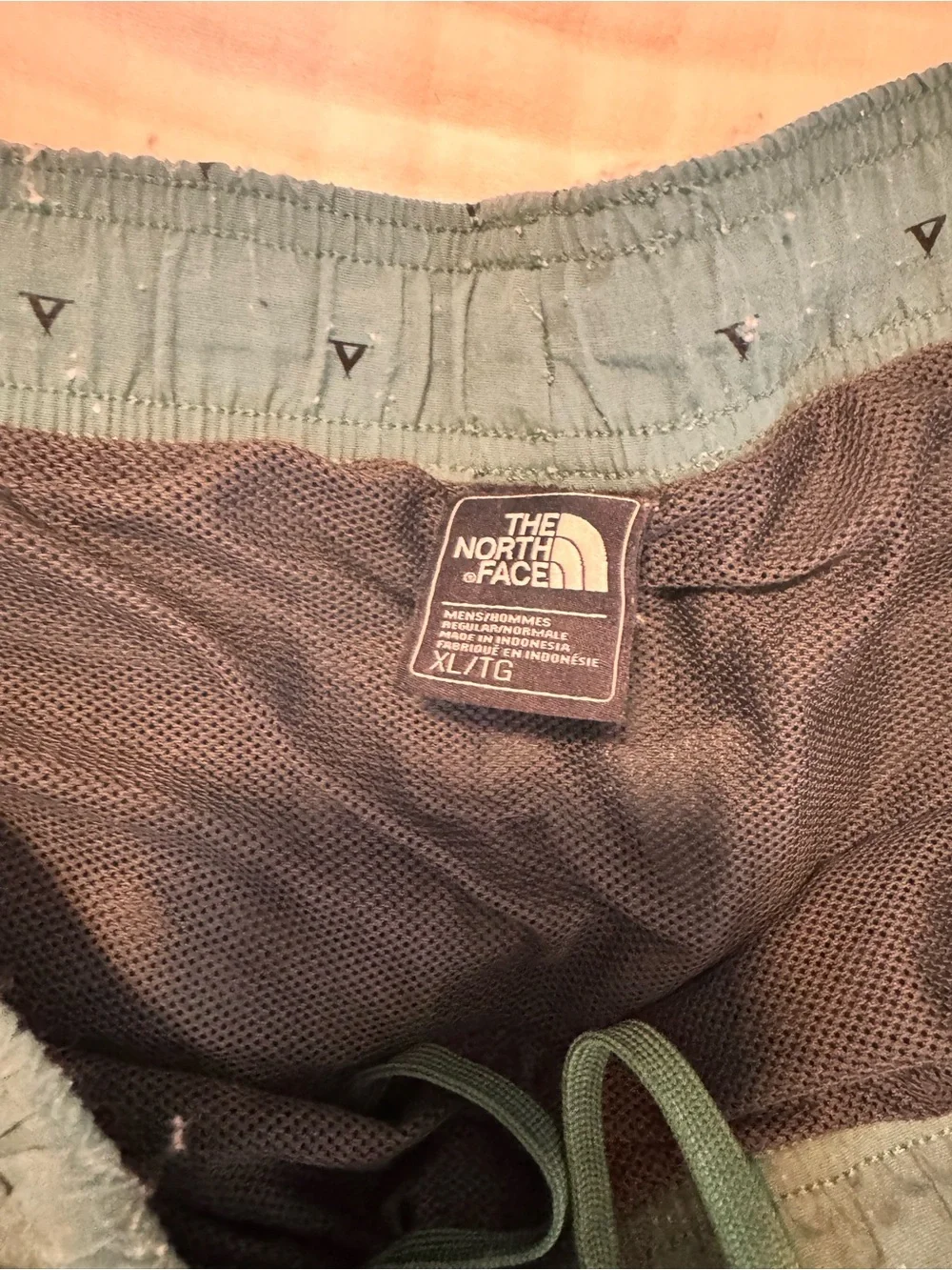 The North Face Men’s Sage Green Printed Swim Trunks